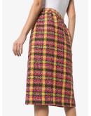 boucle tweed midi skirt