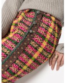 boucle tweed midi skirt