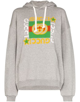 logo-print hoodie