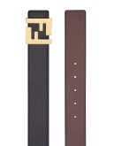 logo buckle reversible belt