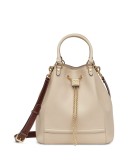 Karligraphy drawstring bucket tote