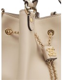 Karligraphy drawstring bucket tote