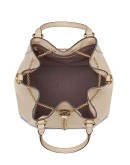 Karligraphy drawstring bucket tote