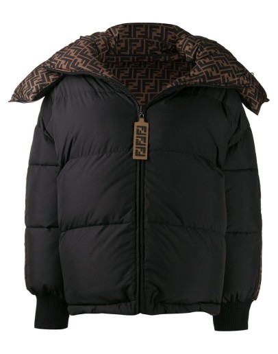 FF motif reversible padded jacket