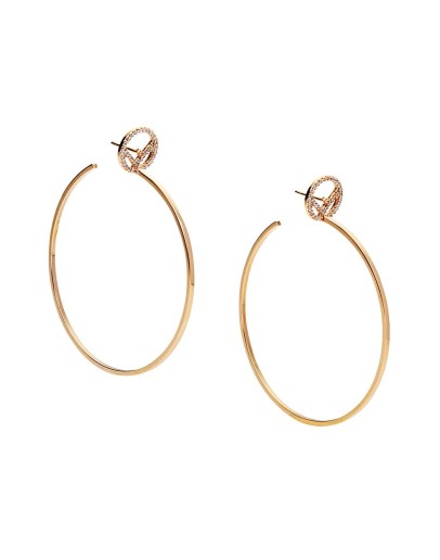 F is Fendi hoop earrings