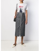Karligraphy motif pencil skirt