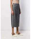 Karligraphy motif pencil skirt