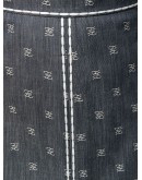 Karligraphy motif pencil skirt