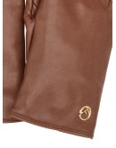 leather logo gloves