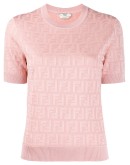 FF motif knitted top