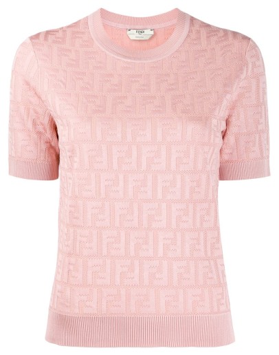 FF motif knitted top