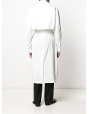 double-breasted belted trench coat