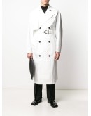 double-breasted belted trench coat