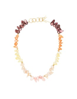 gold-plated pearl necklace