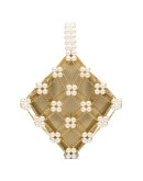 Camelia pearl-embellished bracelet bag