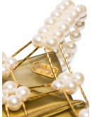 Camelia pearl-embellished bracelet bag