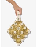 Camelia pearl-embellished bracelet bag
