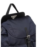 Nylon and Saffiano leather backpack