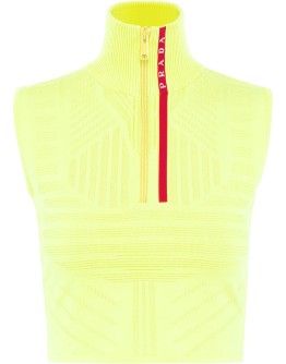 technical sleeveless jumper