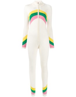knitted chevron jumpsuit