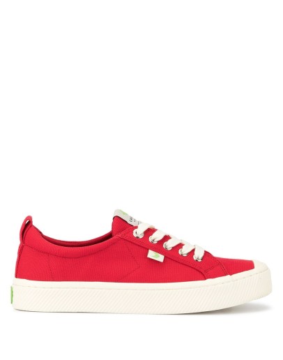 OCA Low Red Canvas Sneaker