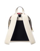 flora print monogram backpack