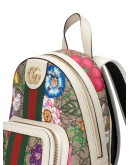 flora print monogram backpack