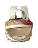flora print monogram backpack