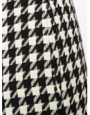 houndstooth print cropped trousers