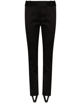 detachable stirrup slim leg trousers