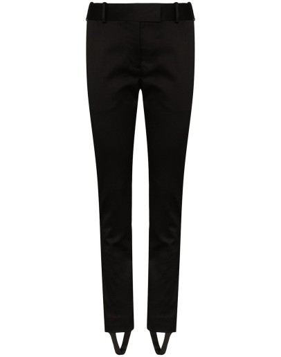 detachable stirrup slim leg trousers