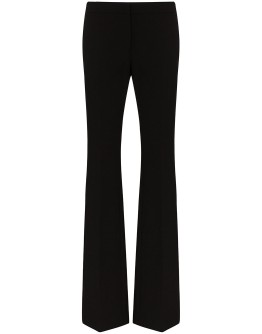mid-rise flared trousers