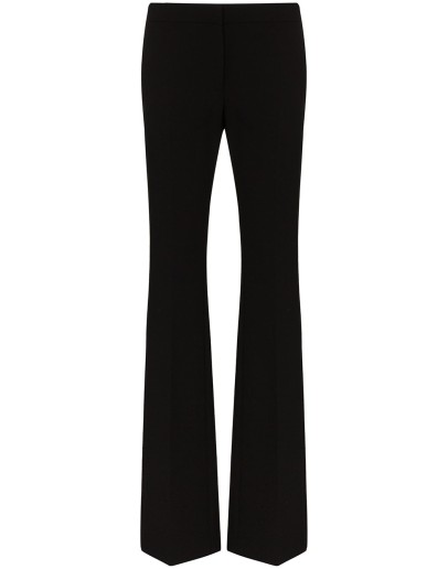 mid-rise flared trousers