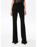 mid-rise flared trousers