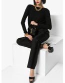 satin stripe tuxedo trousers