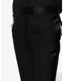 satin stripe tuxedo trousers