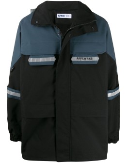 colour block parka