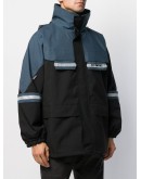 colour block parka