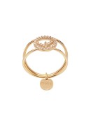 crystal detail pendant ring