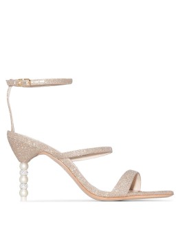 Rosalind glitter-effect embellished heel sandals