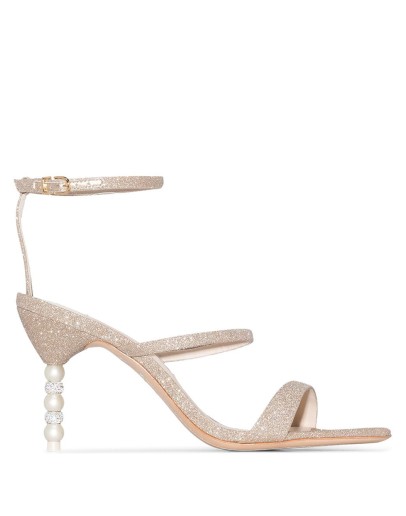 Rosalind glitter-effect embellished heel sandals