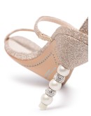 Rosalind glitter-effect embellished heel sandals