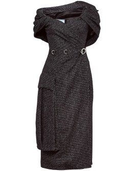 oversized pocket sheath dress