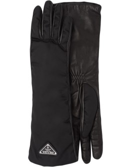 logo plaque gloves