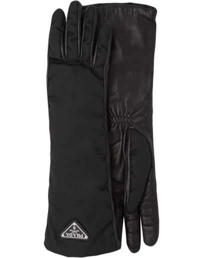 logo plaque gloves