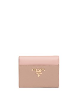small logo-plaque wallet