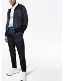 dual-textured track pants