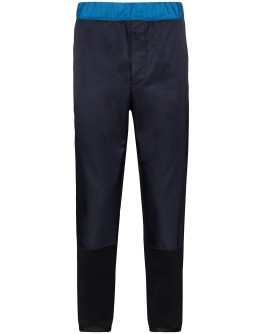 dual-textured track pants