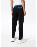 dual-textured track pants