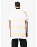 Striped camera logo polo shirt 